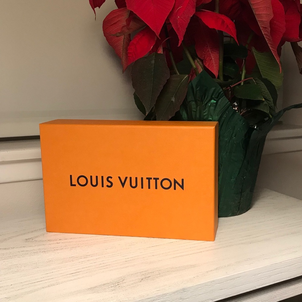 Louis Vuitton orange box handbag 9”x6”x2.25”